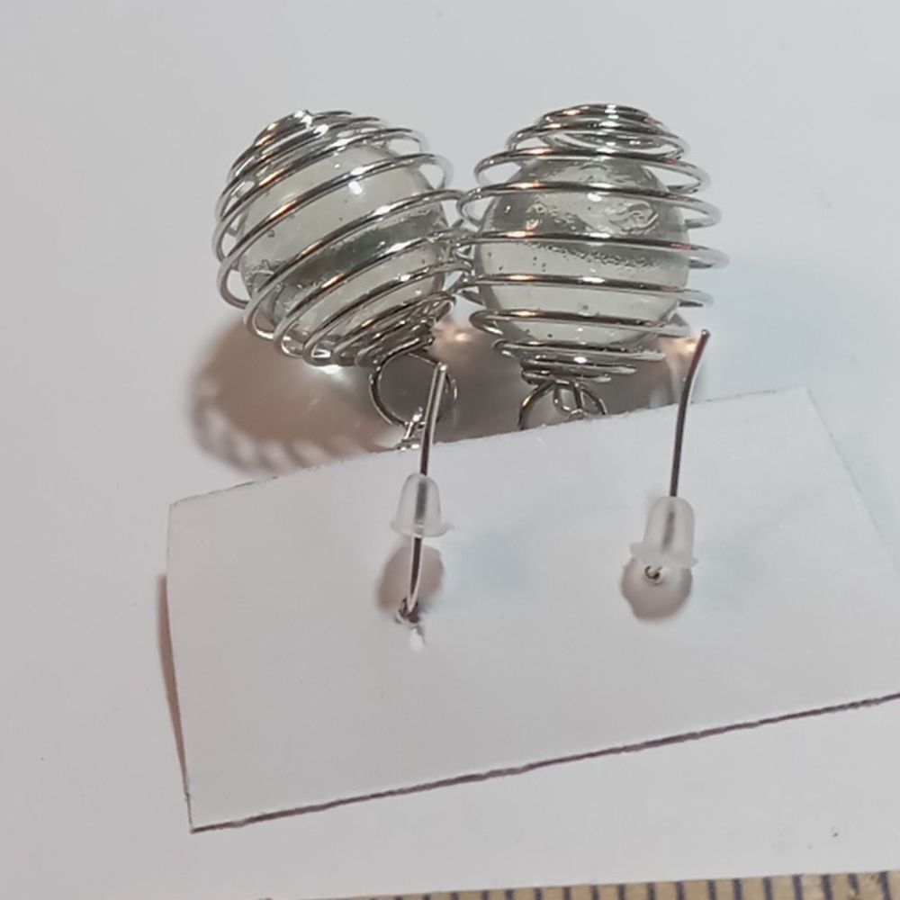 Marble earrings - Picture 3 of 4